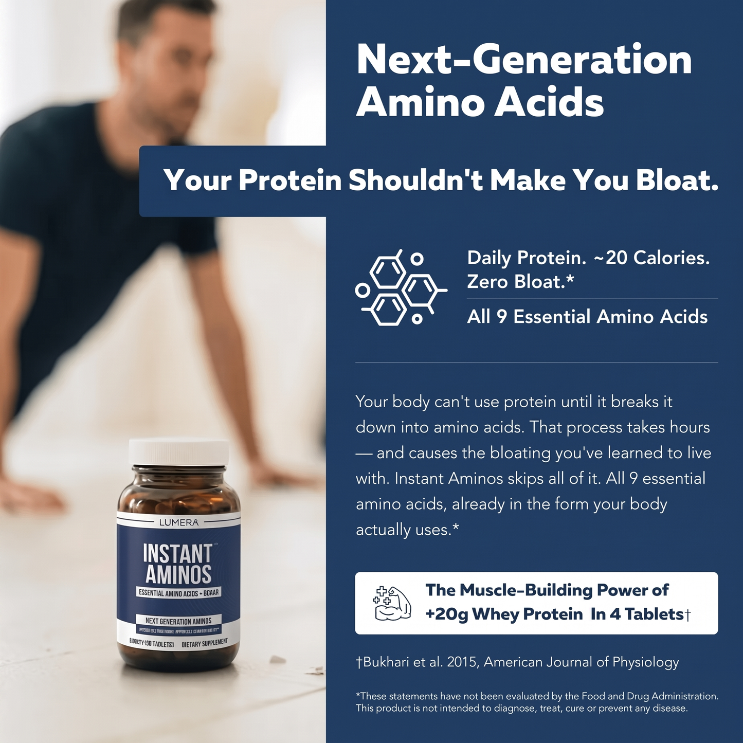 Instant Aminos Tablets - 10 Essential Amino Acids
